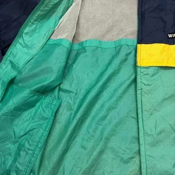 Vintage 90s Wind  River Retro Neon Colour Block Wind Breaker Men's Size M-L - Picture 9 of 16